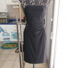 LAUREN BLACK KNIT AND LACE DRESS 2