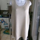 NWT CHICO'S GOLD SWEATER TANK 3/XL
