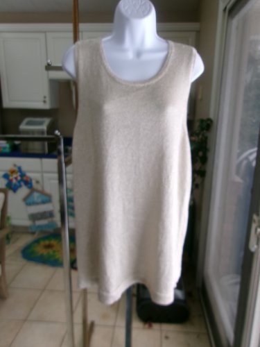 NWT CHICO'S GOLD SWEATER TANK 3/XL
