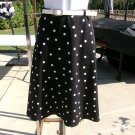 .NWT MESSINI BLACK&WHITE POLKA DOT SKIRT W BELT 1X