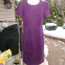 NWOT CALVIN KLEIN  PURPLE FAUX SUEDE DRESS 4