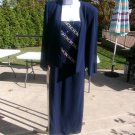 RM RICHARDS NAVY BEADED BODICE DRESS&JACKET SET 8 RM RICHARDS NAVY BEADED BODICE DRESS&JACKET SET 8