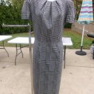 NWOT MAGGIE LONDON BLACK&WHITE HOUNDSTOOTH DRESS 14