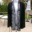 NWOT CHICO'S EASYWEAR BLACKJACKET W BLACK&WHITE TRIM 3