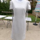 NWT CALVIN KLEIN LT GRAY FAUX SUEDE DRESS 8