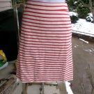 J.CREW ORANGE STRIPED PENCIL SKIRT 4 J.CREW ORANGE STRIPED PENCIL SKIRT 4