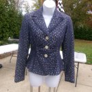 NWOT KAY UNGER GORGEOUS NAVY LACE BLAZER 2