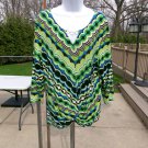 NWOT RUBY RD GREEN GEOMETRIC PRINT TOP XL NWOT RUBY RD GREEN GEOMETRIC PRINT TOP XL