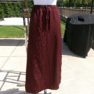LOFT LONG BROWN STRAIGHT SKIRT S