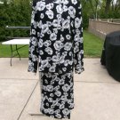 PENDLETON FAB BLACK FLORAL TOP&SKIRT SET 10T/12T