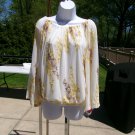 NWT SKYES THE LIMIT GORGEOUS YELLOW FLORAL   BLOUSE L