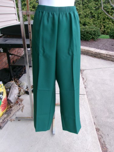 NWT ALFRED DUNNER GREEN PANTS 12P