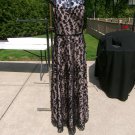 NWOT XSCAPE GORGEOUS BLACK 3D FLORAL GOWN WEDDING 12 $348