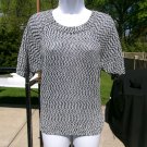 NWT LOFT BLACK&GRAY METALIC SWEATER XS