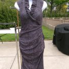 XSCAPE CHARCOAL LACE COCKTAIL DRESS 4