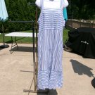 NWT BEACH LUNCH LOUNGE BLUE&WHITE STRIPED DRESS/COVERUP 3X NWT BEACH LUNCH LOUNGE BLUE&WHITE STRIPED DRESS/COVERUP 3X
