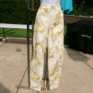 NWT INC DENIM YELLOW FLORAL JEANS 16