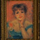 Portrait of the Actress Jeanne Samary, by Pierre August Renoir, Framed Print on Canvas