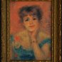 Portrait of the Actress Jeanne Samary, by Pierre August Renoir, Framed Print on Canvas