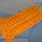 CROCHET ORANGE FINGERLESS GLOVES