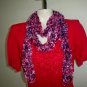Luxury Dodo Bird (purple) scarf  "PRICE REDUCTION"