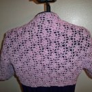 CROCHET LILAC FLOWERS SHRUG