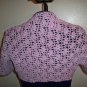 CROCHET LILAC FLOWERS SHRUG