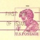 US Postal Card 4 cent Abraham Lincoln First Day Issue SC UX48