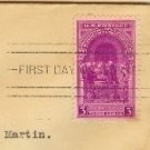 Washington Inauguration 3 cent Stamp FDI SC 854 First Day Issue