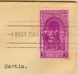 Washington Inauguration 3 cent Stamp FDI SC 854 First Day Issue