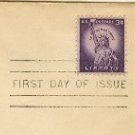 Statue of Liberty Stamp 3 cent FDI SC 1035 First Day of Issue