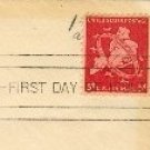 New York Air Mail 5 cent Stamp FDI SC C38 First Day of Issue