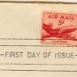 DC 4 Skymaster 5 cent Stamp FDI SC C33 First Day of Issue