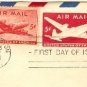 DC 4 Skymaster Air Mail 5 cent Stamp Envelope FDI SC C32 First Day of Issue