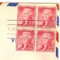 Thomas Jefferson 2 cent stamp Block of 4 FDI SC 1033 First Day Issue