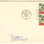 1962 4 cent Christmas Wreath Stamp Block of 4 FDI SC 1205 First Day Issue