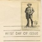 Sam Houston 5 cent Stamp FDI SC 1242 First Day Issue