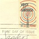 Voice of America 5 cent Stamp FDI SC 1329 First Day Issue