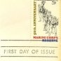 50th Anniversary Marine Corps Reserve 5 cent Stamp FDI SC 1315 First Day Issue