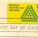 National Park Service Anniversary 5 cent Stamp FDI SC 1314 First Day Issue
