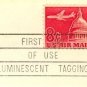 Jetliner Over Capitol 8 cent Stamp Luminescent Tagging FDI SC C64 First Day Use