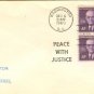 John Foster Dulles 4 cent Stamp Block of 4 FDI SC 1172 First Day Issue