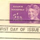 Eleanor Roosevelt 5 cent Stamp FDI SC 1236 First Day Issue
