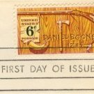 Daniel Boone 6 cent Stamp American Folklore Issue FDI SC 1357 First Day Issue