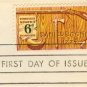 Daniel Boone 6 cent Stamp American Folklore Issue FDI SC 1357 First Day Issue