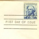 George Washington 5 cent Stamp Prominent Americans Issue FDI SC 1283 First Day Issue