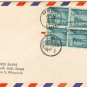 Palace of the Governors 1 ¼ cent Stamp 3 Horizontal Pairs FDI SC 1031A First Day Issue