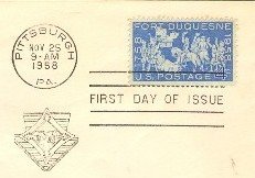 Fort Duquesne 4 cent Stamp FDI SC 1123 First Day Issue