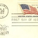 4th of July Flag with 49 States 4 cent Stamp FDI SC 1132 First Day of Issue