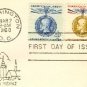 Gold Thomas G Maseryk 4 cent Blue 8 cent Stamp Champion of Liberty Issue FDI First Day Issue